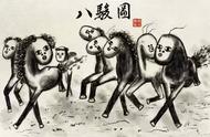 《八骏图》的历史价值：一幅画的文化传承