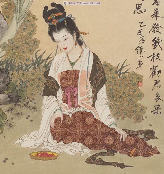 国画古代美人仕女图